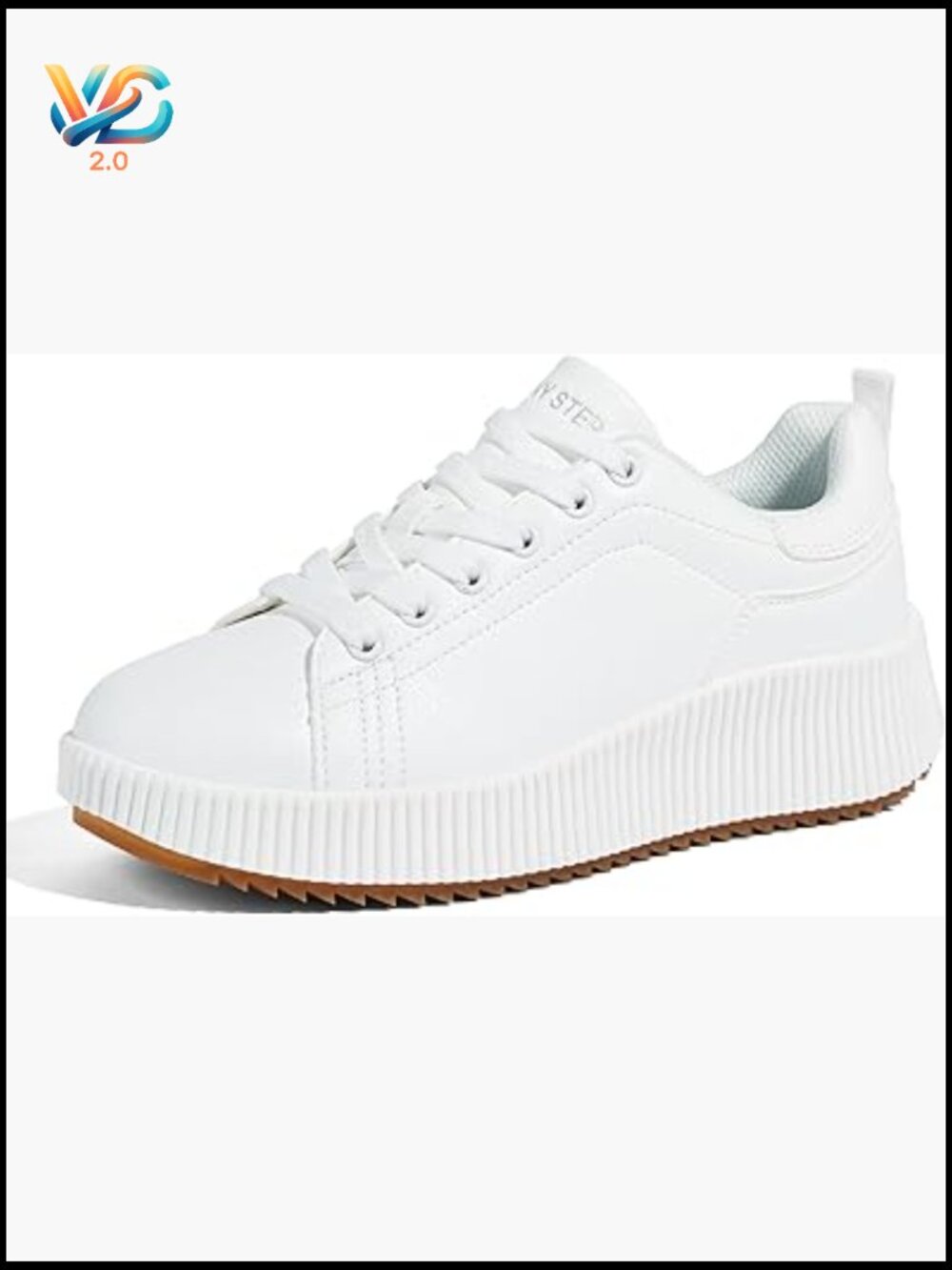 Platform Sneakers Chunky Retro Rhinestone Sparkly Walking Shoes Lace-Up